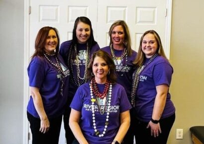 River Region Physical Therapy: A Bit of Mardi Gras Spirit Spread as a Thank you