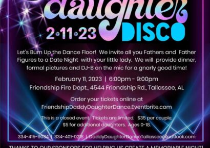 Friendship Fire Dept. Dads and Daughter Dance is Feb. 11; Order tickets online