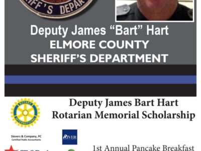 Deputy James ‘Bart’ Hart Memorial Pancake Breakfast is April 1 at Must Stop Café in Wetumpka
