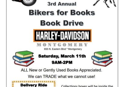 Have books to donate? Annual Bikers for Books Drive is Saturday; Donations Needed