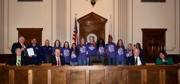 PCA Girls Basketball Team Recognized During Elmore Commission Meeting