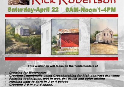 Prattauga Art Guild to Hold Watercolor Class with Rick Robertson