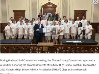 Elmore Commission honors Holtville Baseball Team as 5A State Champions