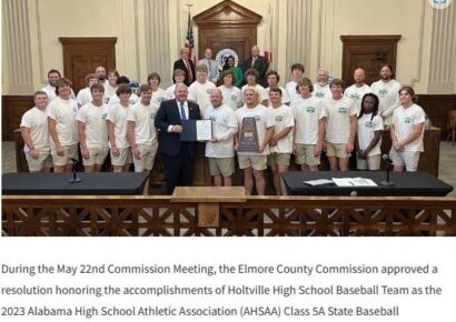 Elmore Commission honors Holtville Baseball Team as 5A State Champions