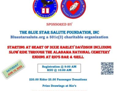 Inaugural Blue Star Salute Charity Motorcycle Ride is June 10
