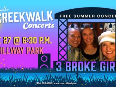 Tonight in Prattville: Creek Walk Concert Features ‘3 Broke Girls’