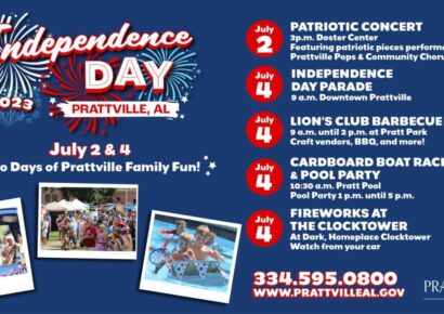 Prattville Events for Fourth of July! Plenty to See, Do and Enjoy