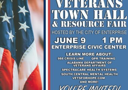 Alabama’s Challenge, City of Enterprise to Host Veterans Well-Being Town Hall and Resource Fair