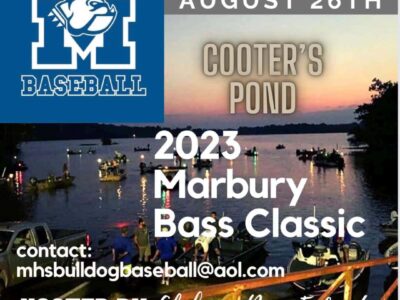 Marbury Baseball Booster Club hosting Annual Bass Classic Aug. 26