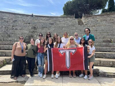 Troy University students from our Area study abroad during 2022-23 school year