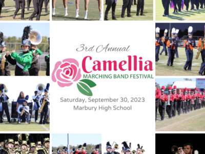 Marbury High to Host 3rd Annual Camellia Marching Band Festival on Sept. 30th; Area Bands Participating