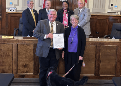 Elmore Commission Signs Proclamation for Domestic Violence Awareness Month