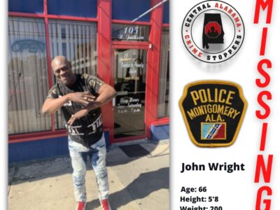 John Wright, of Montgomery, reported Missing; Reward Offered for Information