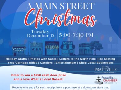 Main Street Christmas coming to Prattville Dec. 12!