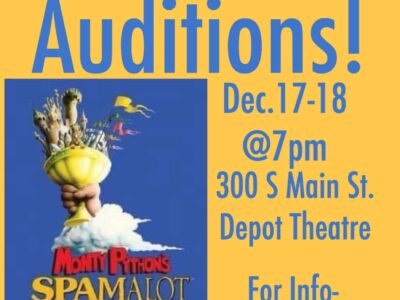 Auditions set for ‘Spamalot’ with Wetumpka Depot Players