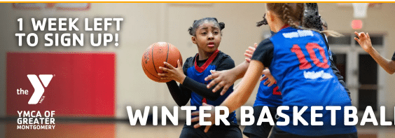 Sign up now for the Winter Basketball League at Grandview, Greater Montgomery YMCA