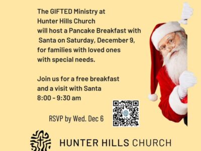 Hunter Hills Church hosting special Pancakes with Santa Dec. 9
