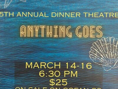‘Anything Goes’ performances March 14-16 with Dinner Theatre fun at SEHS