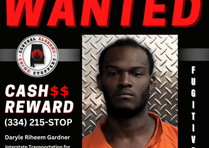 Fugitive Daryle Riheem Gardener sought by ALEA; thought to be in Montgomery area