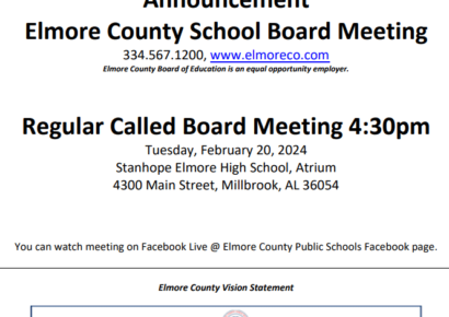 Elmore County School Board to meet Feb. 20