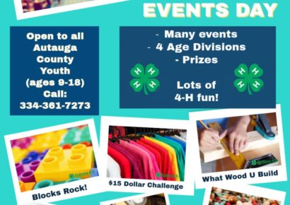 Autauga County 4-H: Registration now Open for 2nd Annual Events Day