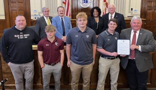 State Champion Wrestlers honored by Elmore County Commission
