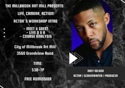 Meet and Greet tonight with Drey Nelson at Millbrook’s Art Mill